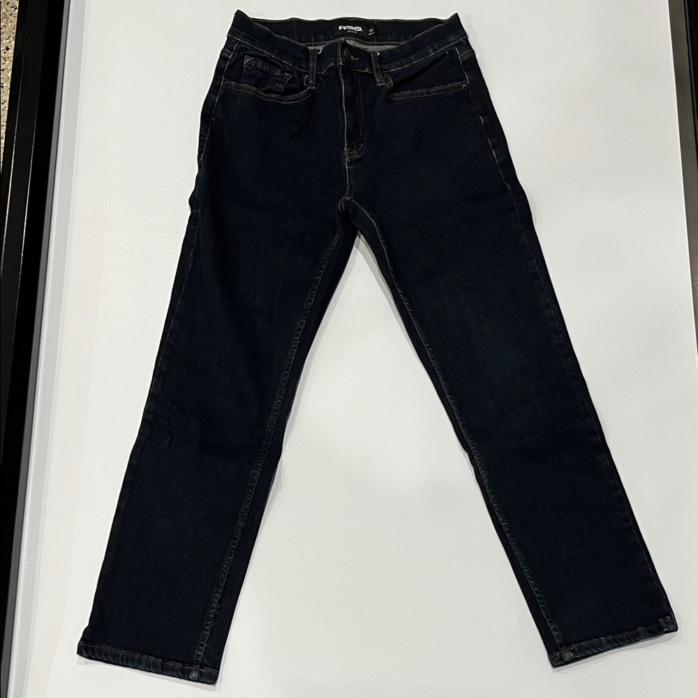 RSQ Men's Dark Blue Straight Jeans
